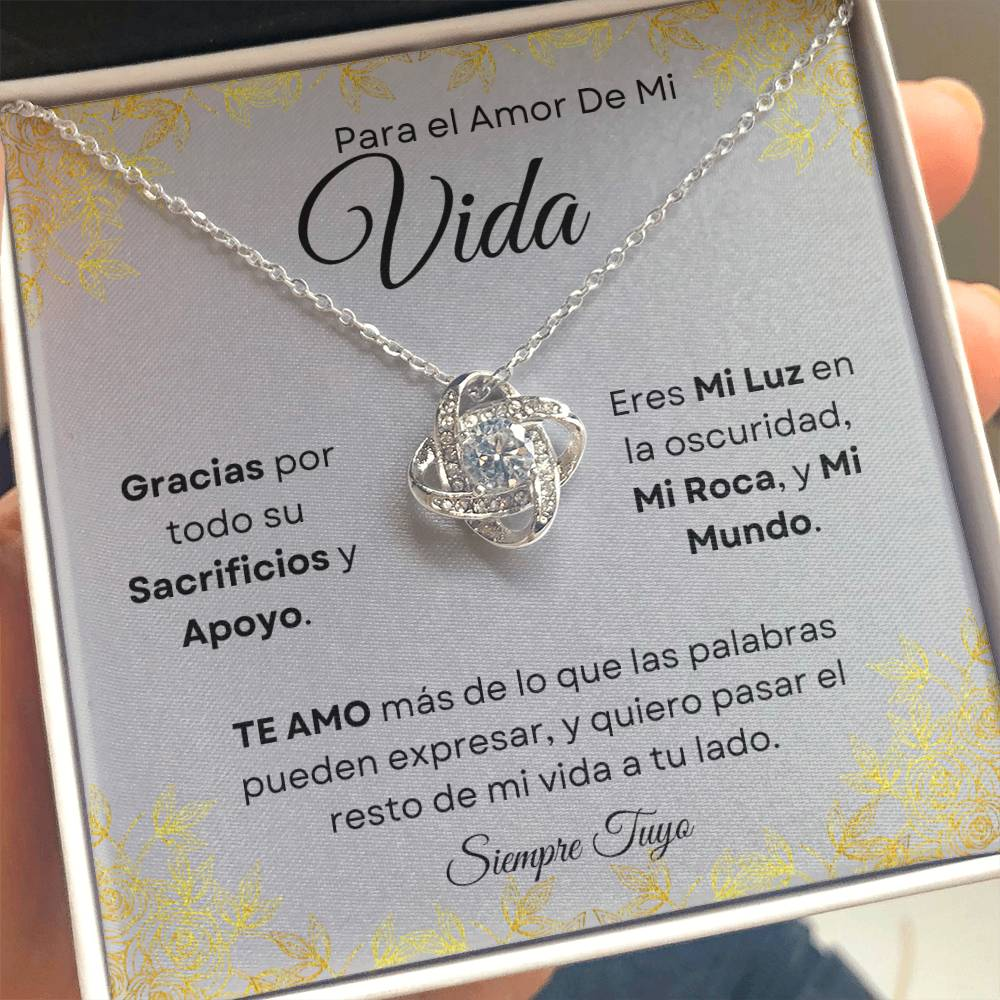 Para El Amor De Mi Vida - Collar Nudo De Amor