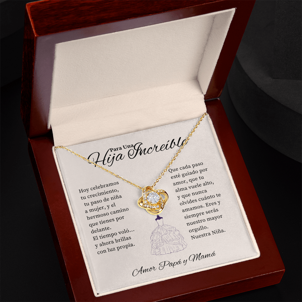 Para Una Hija Increíble – Regalo de Papá y Mamá con Amor
