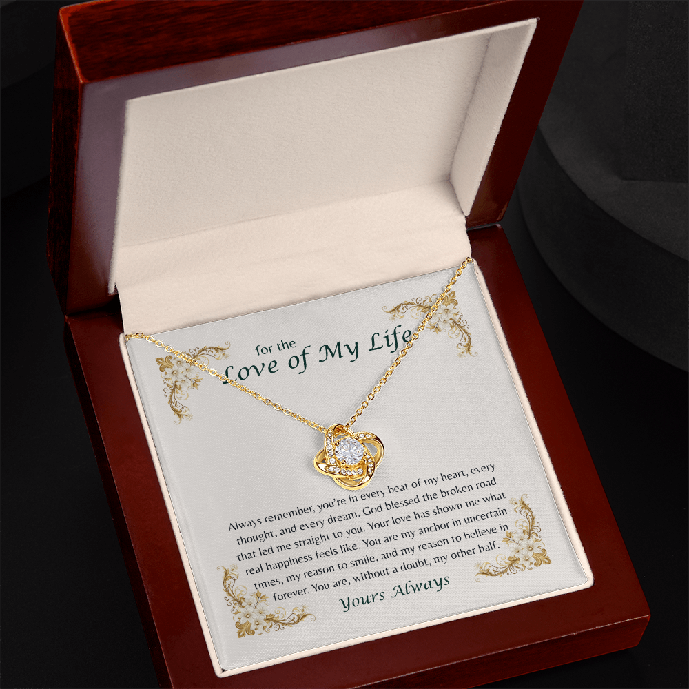 For the Love of My Life Love Knot Necklace