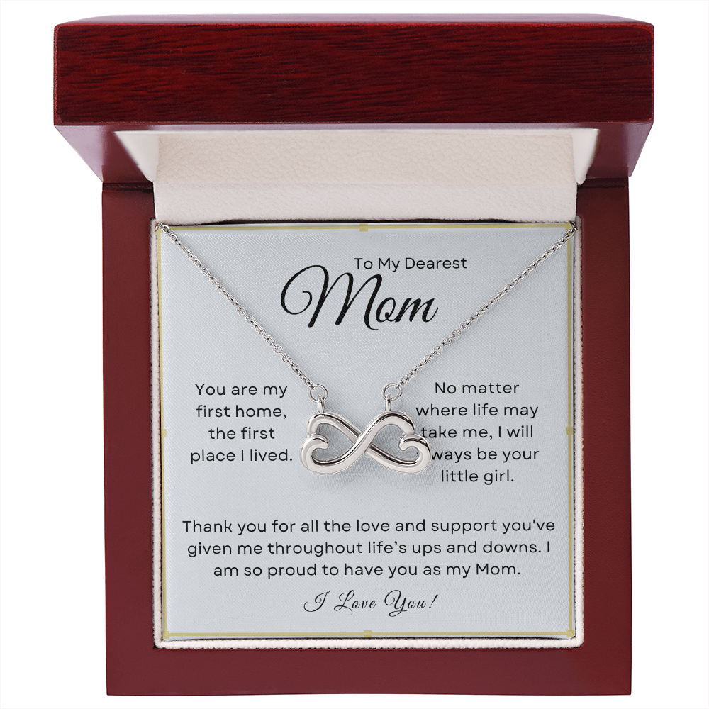 Dearest Mom, Always Your Little Girl  Endless Love Necklace
