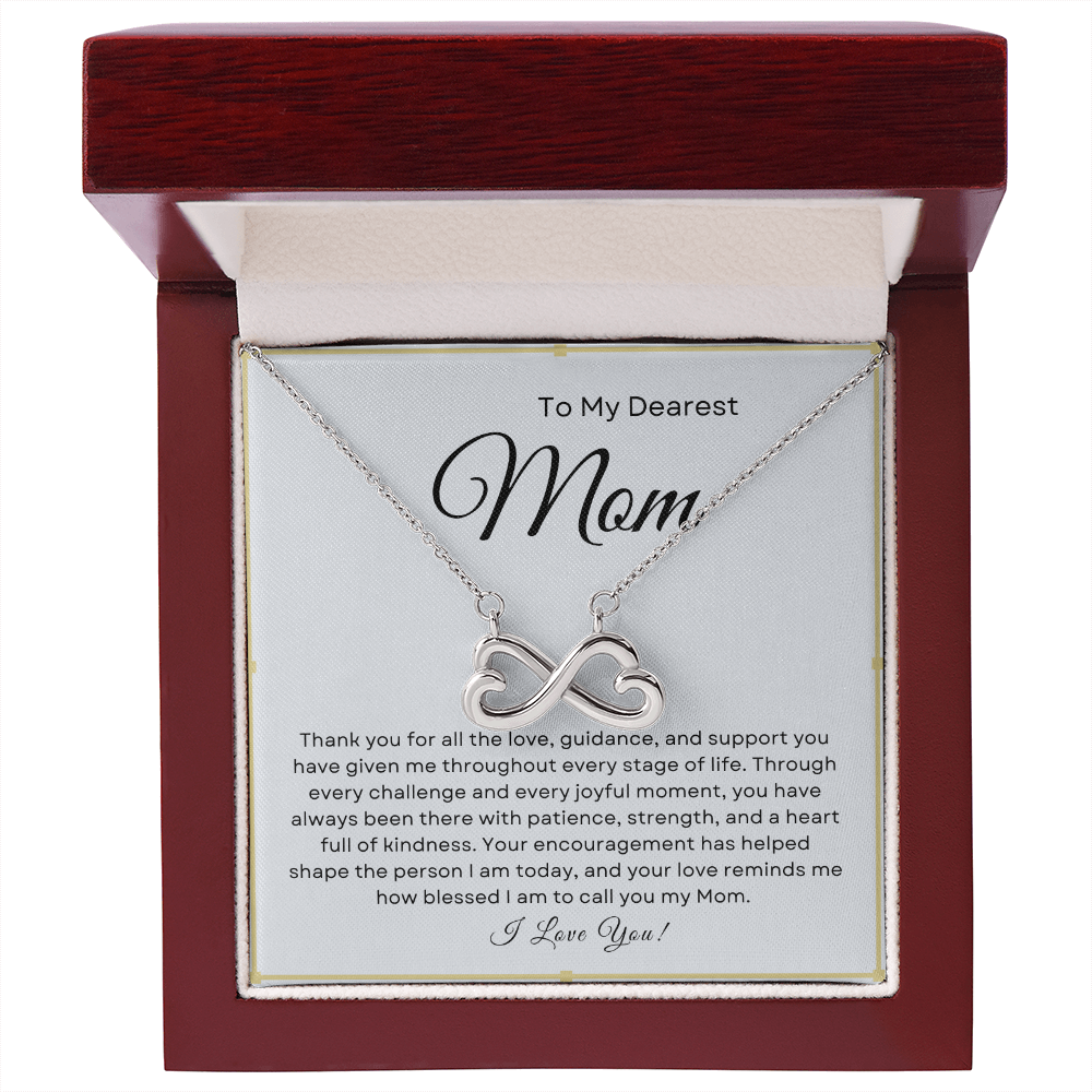 To My Dearest Mom - Infinity Necklace I Love You
