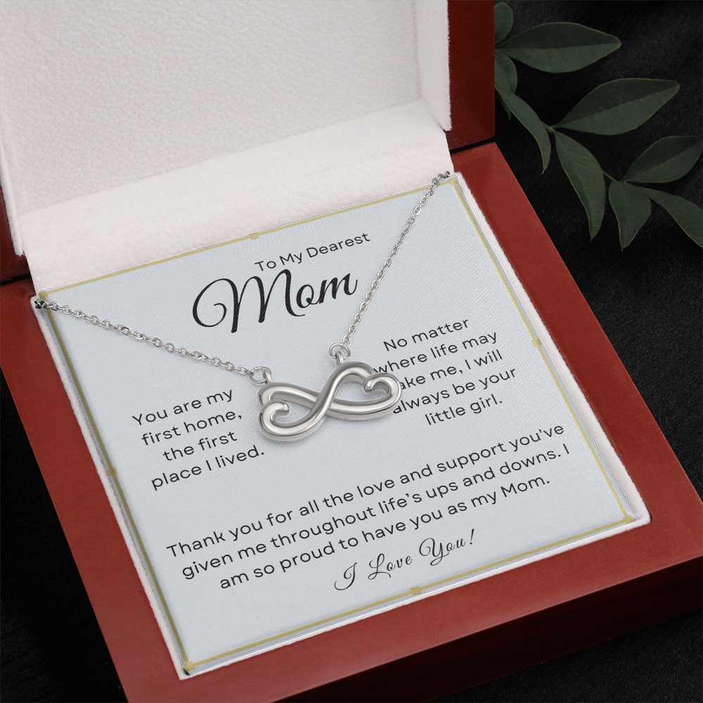 Dearest Mom, Always Your Little Girl  Endless Love Necklace