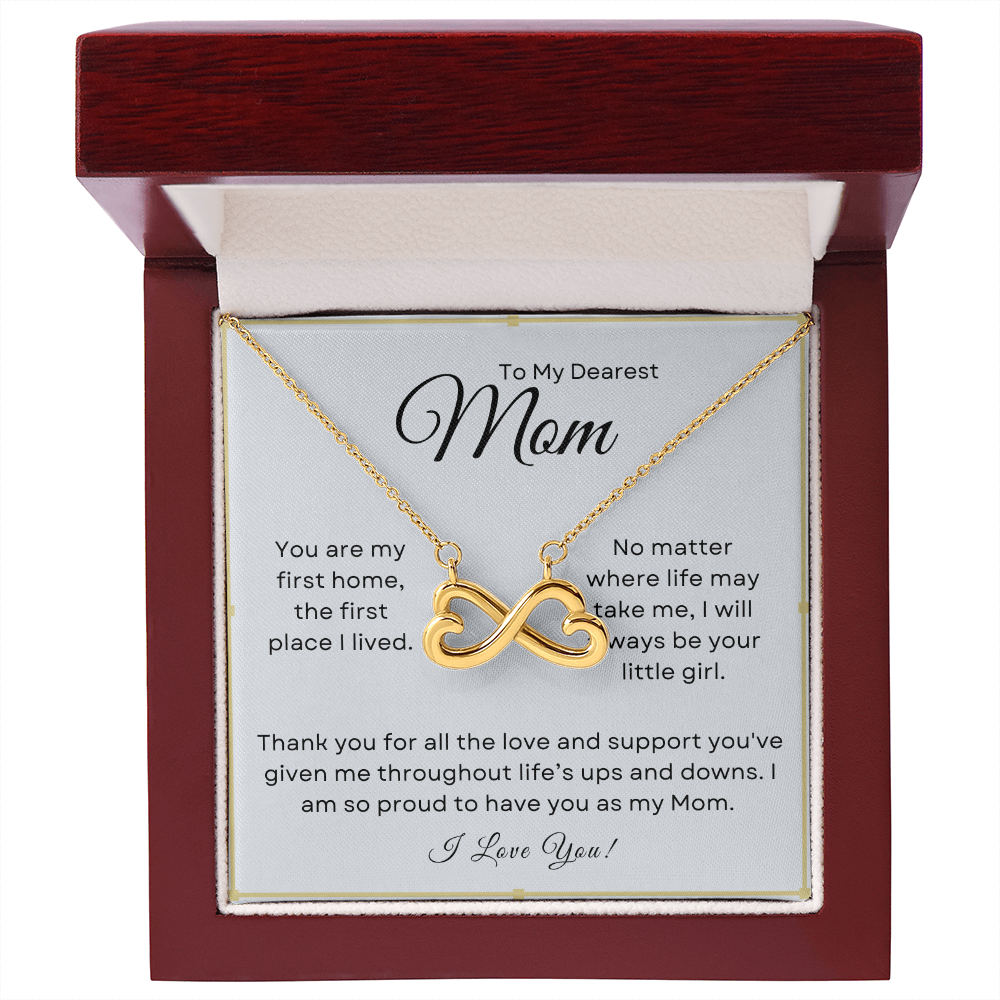 Dearest Mom, Always Your Little Girl  Endless Love Necklace