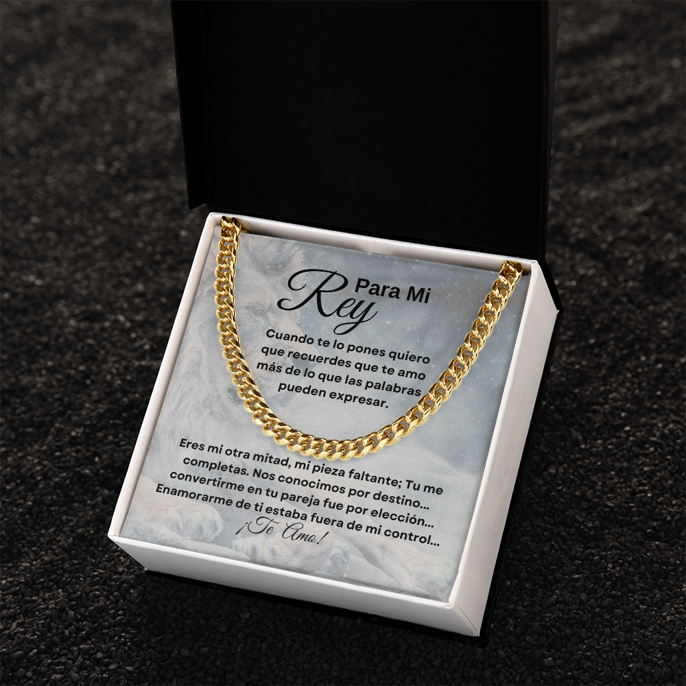 "Para Mi Rey"  Cadena De Eslabones Cubana