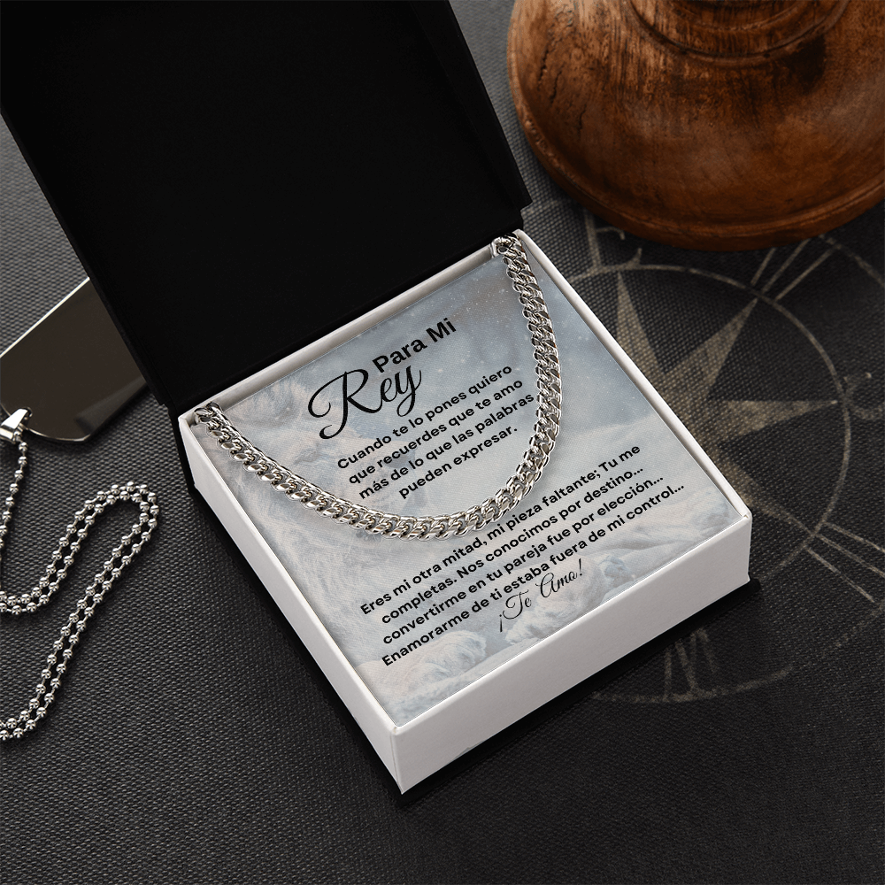 "Para Mi Rey"  Cadena De Eslabones Cubana