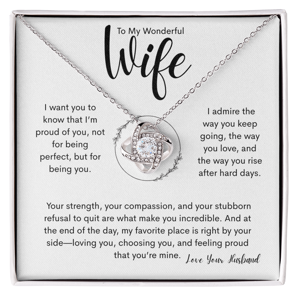 Sentimental gift for wife message card strength compassion and love 