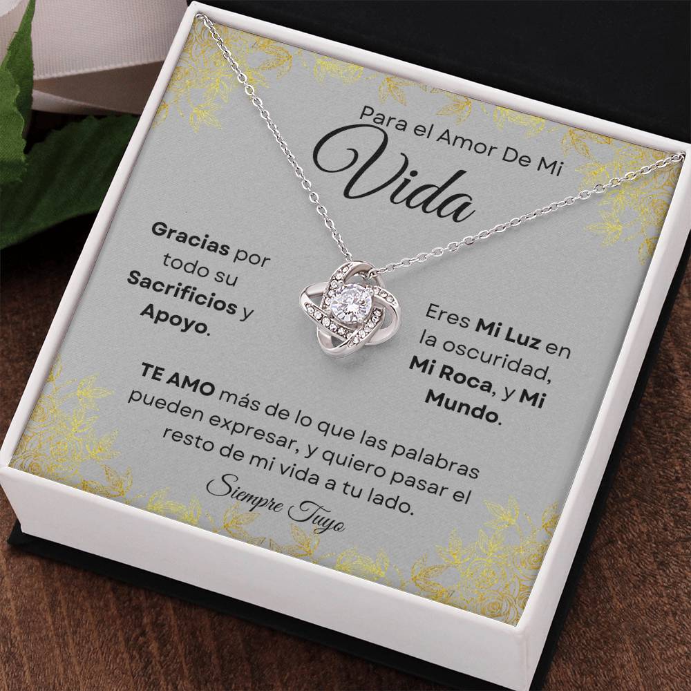 Para El Amor De Mi Vida -  Collar Nudo De Amor