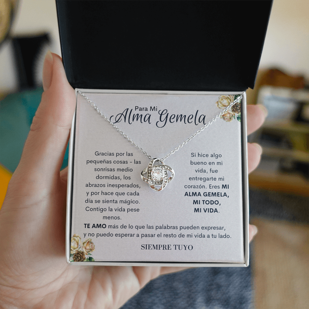 Para Mi Alma Gemela - Amor Profundo Collar Nudo De Amor
