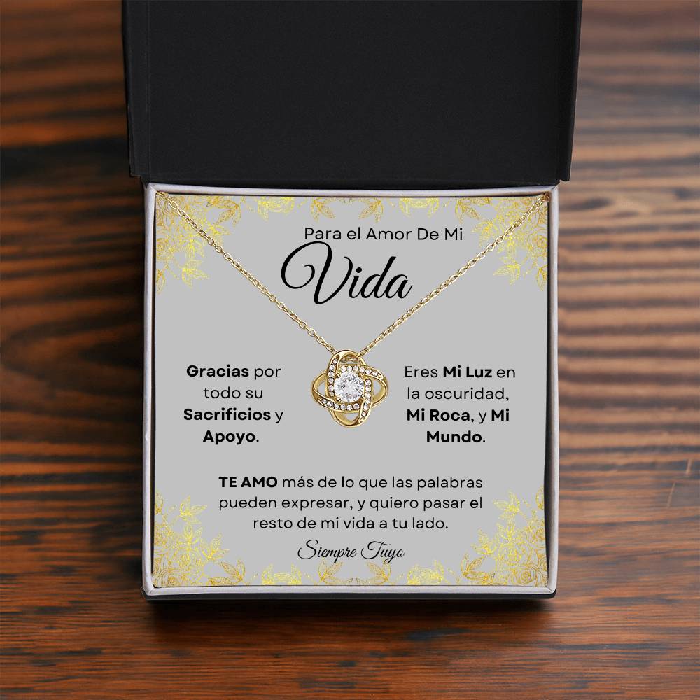 Para El Amor De Mi Vida -  Collar Nudo De Amor
