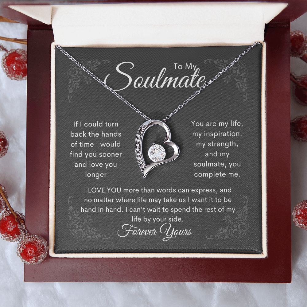 To My Soulmate I Love You more than words can express - Forever Love Necklace