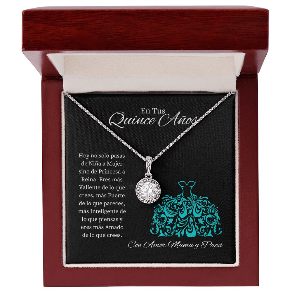 Mamá Y Papá "En Tus Quince Años" Collar Esperanza Eterna