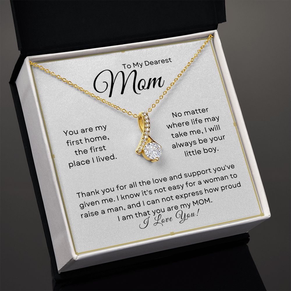 To My Dearest Mom  Alluring Beauty Necklace  First Home Little Boy