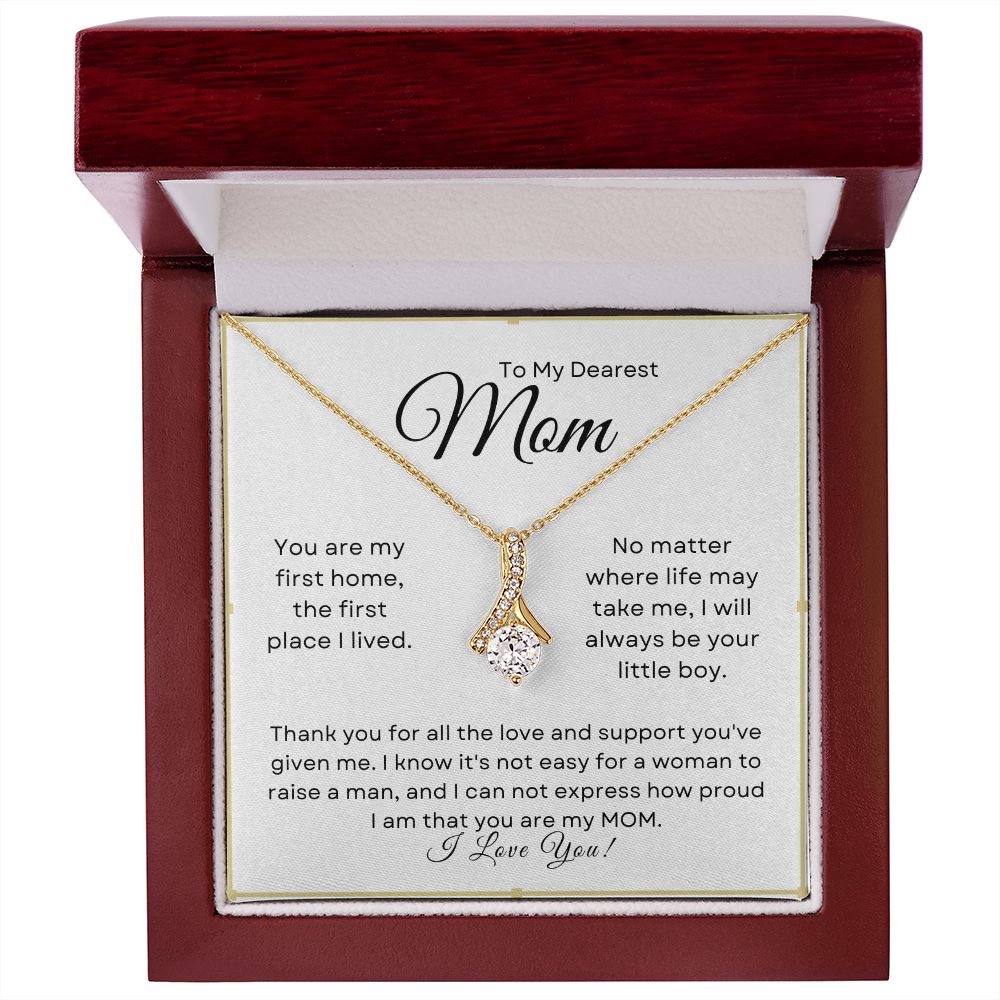 To My Dearest Mom  Alluring Beauty Necklace  First Home Little Boy