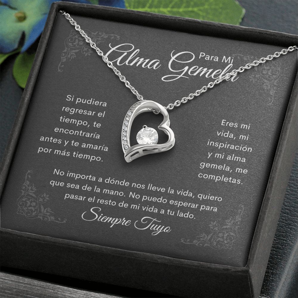 Para Mi Alma Gemela "Mi Vida Mi Alma Gemela" Collar Amor Eterno